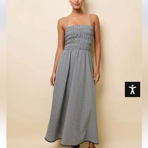 Delta Midi Dress Noir Gingham